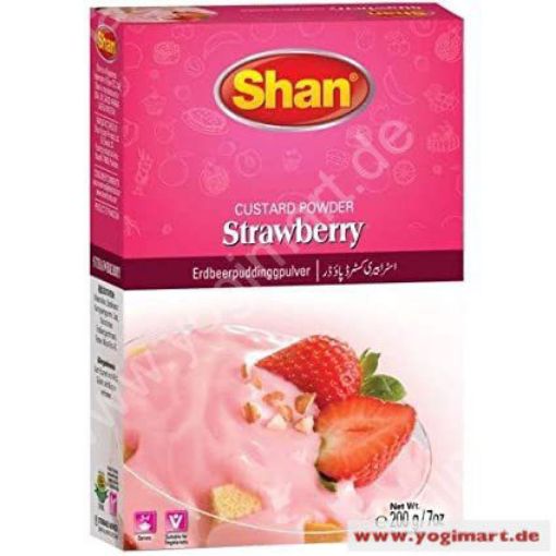 Picture of SHAN Strawberry Custard Powder 200g