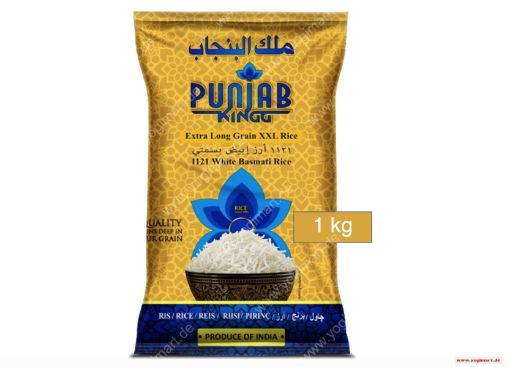 Bild von Punjab Kingg Extra Long 1121 Premium Basmati Rice  1kg