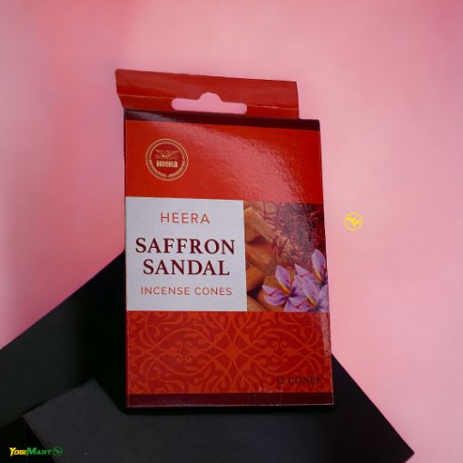 Bild von Heera Saffron Sandal Incense 12 Cones