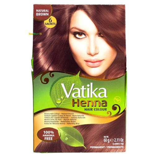 Bild von Vatika Natural Brown Heena Hair colour 60g