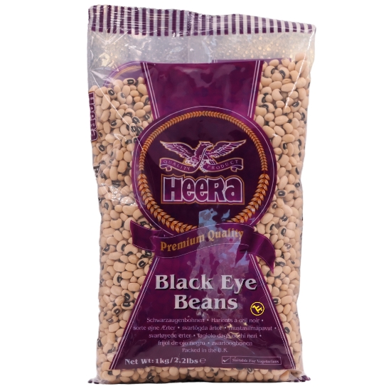 Bild von Heera Black Eye Beans 1kg - Exp 30.08.2026