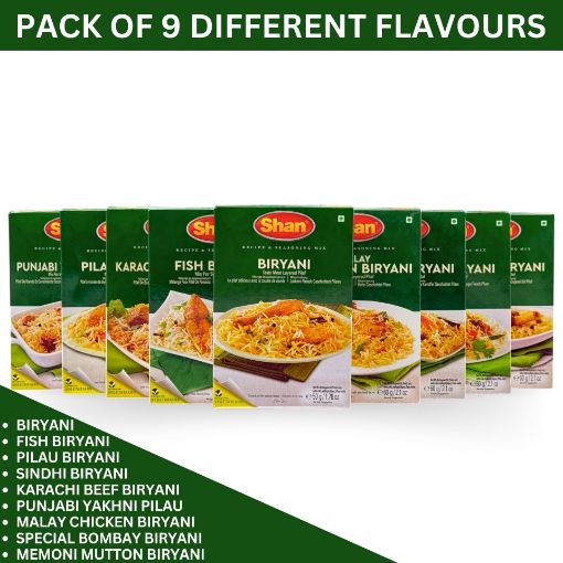 Picture of Shan Pack of 9 Biryani Diffrent Flavours