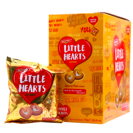 Bild von Britannia Little Hearts Pack of 10x75g - Exp 08.12.2025