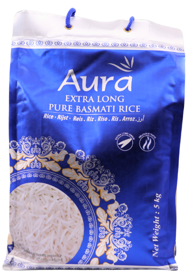 Bild von Aura Extra Lang 1121 Premium Basmati Reis 5kg