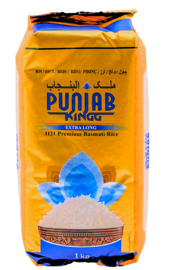 Bild von Punjab Kingg Extra Long 1121 Premium Basmati Rice 1kg