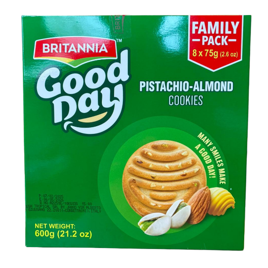 Bild von Britannia Good Day Pistachio & Almond Cookies Stay Fresh Pack 231g