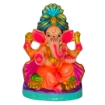 Bild von Traditional Ganesha Clay Murti (8 Inch)